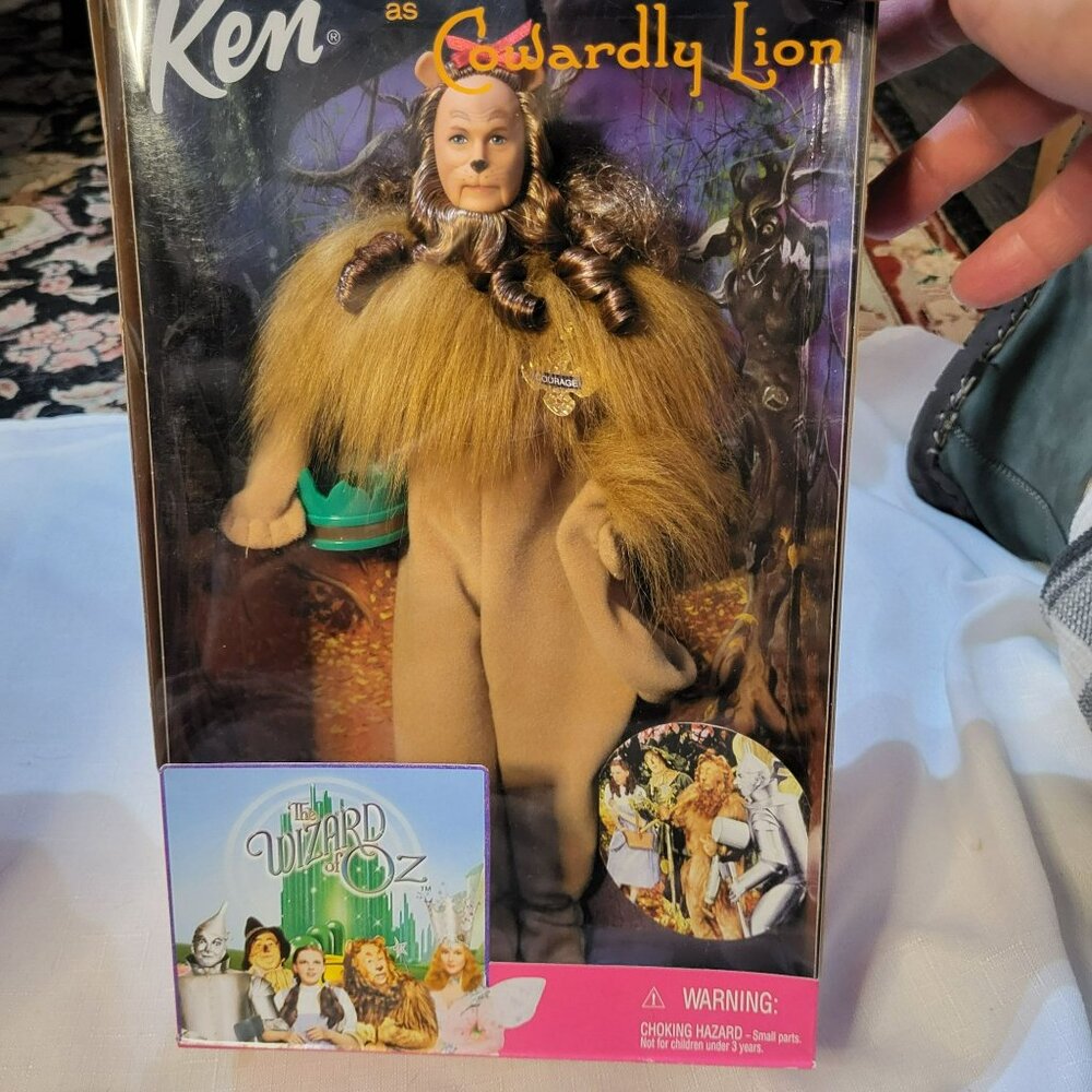 Ken As Cowardly Lion Doll From The Wizard Of Oz Collectors Edition With Original